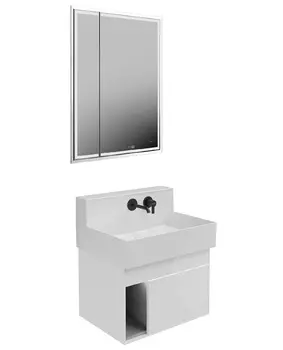 Мебель для ванной Kerama Marazzi Logica M 65 подвесная, 2 ящика, белый