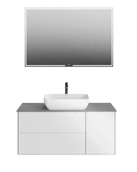 Мебель для ванной Kerama Marazzi Plaza Modern 120 подвесная, 3 ящика, белый