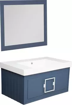 Мебель для ванной La Fenice Cubo 100 подвесная, синяя