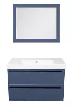 Мебель для ванной La Fenice Elba 100 подвесная, 2 ящика, синяя