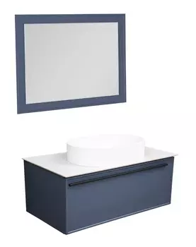 Мебель для ванной La Fenice Elba 100 со столешницей, подвесная, синяя