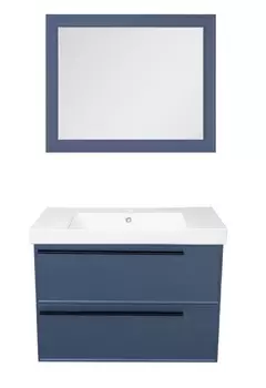 Мебель для ванной La Fenice Elba 80 подвесная, 2 ящика, синяя