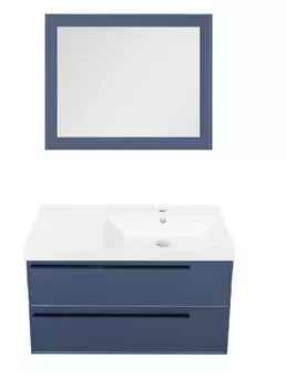 Мебель для ванной La Fenice Elba 90 подвесная, 2 ящика, синяя