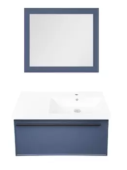 Мебель для ванной La Fenice Elba 90 подвесная, синяя