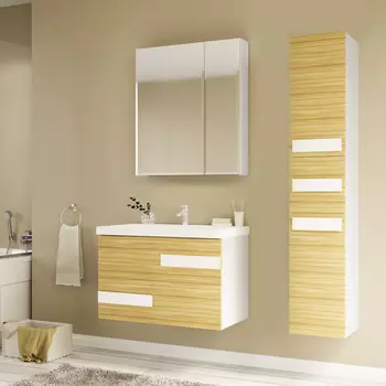 Мебель для ванной Marka One Mix 70П ПП с 2 ящиками, коко боло