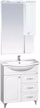 Мебель для ванной Misty Александра 65 белый металлик