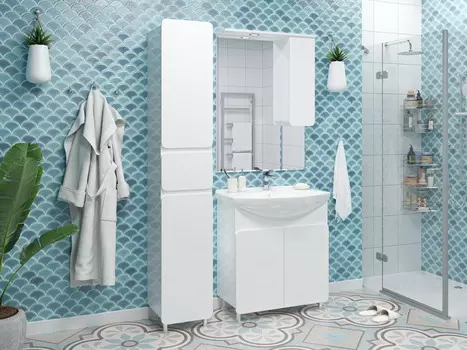 Мебель для ванной Misty Чегет 65 напольная белая