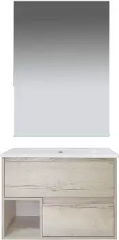 Мебель для ванной Misty Дунай 75 дуб белый
