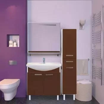 Мебель для ванной Misty Джулия 85 коричневая