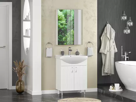 Мебель для ванной Misty Изео 65 напольная, белый