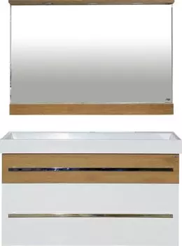 Мебель для ванной Misty Леон 100 подвесная, дуб