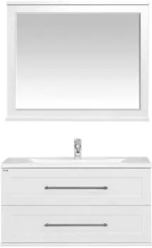 Мебель для ванной Misty Марта 100 подвесная белая фактурная