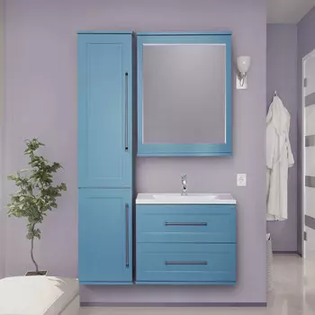 Мебель для ванной Misty Марта 60 подвесная, голубая