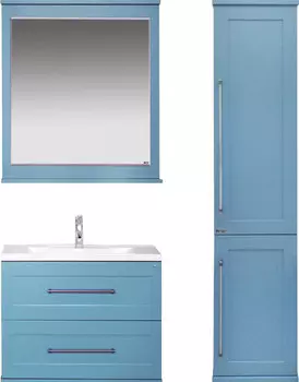 Мебель для ванной Misty Марта 70 подвесная, голубая