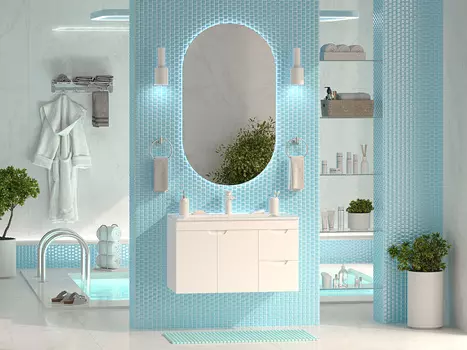 Мебель для ванной Misty Оптима 90 подвесная, 2 ящика, 2 дверцы, белая