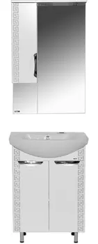 Мебель для ванной Misty Престиж 60 серебряная патина