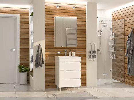 Мебель для ванной Misty Софт 60 напольная, белая