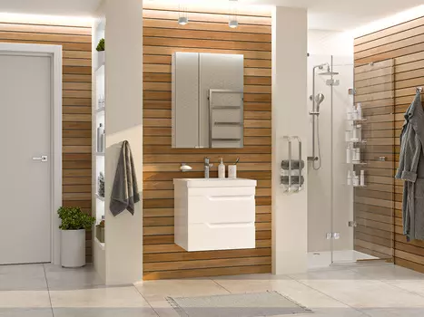 Мебель для ванной Misty Софт 60 подвесная, белая