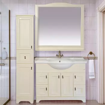 Мебель для ванной Misty Ватикан 105 слоновая кость