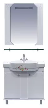 Мебель для ванной Misty Виола 61 белая эмаль