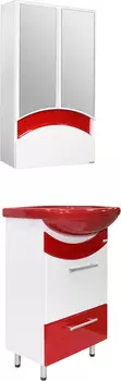 Мебель для ванной Mixline Радуга 52 красная