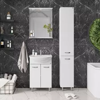 Мебель для ванной Onika Коралл 55 напольная, белая