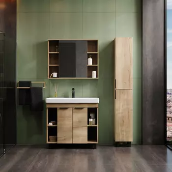 Мебель для ванной Onika Легран 90 напольная, дуб галифакс