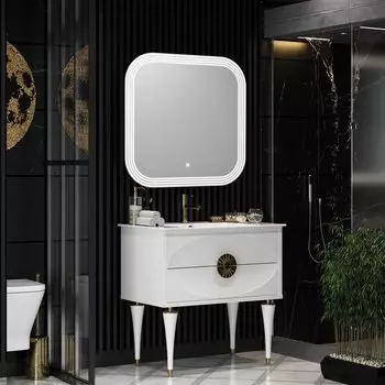 Мебель для ванной Opadiris Ибица 90 напольная, фурнитура золото