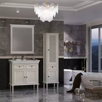 Мебель для ванной Opadiris Кантара 85 слоновая кость