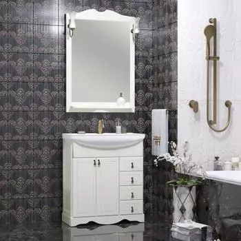 Мебель для ванной Opadiris Клио 75 напольная, слоновая кость