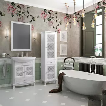 Мебель для ванной Opadiris Омега 65 белый матовый