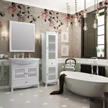 Мебель для ванной Opadiris Омега 75 белый матовый