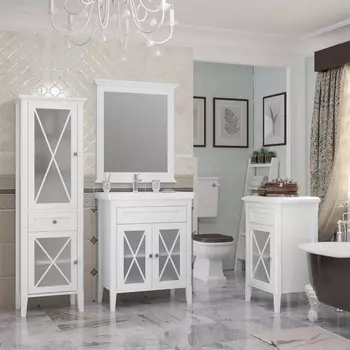 Мебель для ванной Opadiris Палермо 70 белый матовый