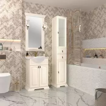 Мебель для ванной Opadiris Риспекто 55 слоновая кость