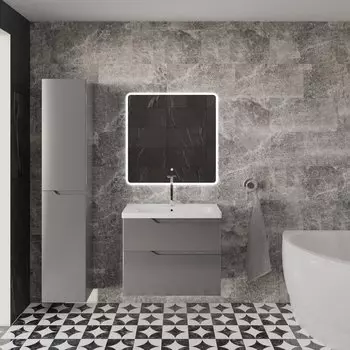 Мебель для ванной Owl 1975 Hella stor 80 серый лак