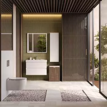 Мебель для ванной Prato Импрэс 80 подвесная, белая глянцевая