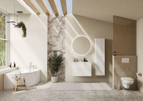 Мебель для ванной Roca Luna 80 подвесная, 2 ящика, белый матовый
