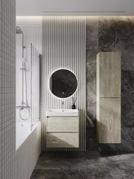 Мебель для ванной Roca Ona 60 подвесная, 2 ящика, дуб светлый