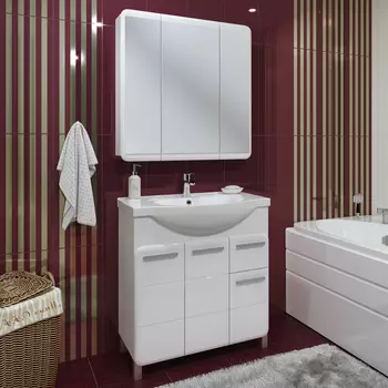 Мебель для ванной Runo Эрика 80