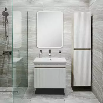 Мебель для ванной Runo Модена 65 подвесная, крафтовый дуб/белый