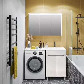 Мебель для ванной Runo Парма 120 напольная, под стиральную машину