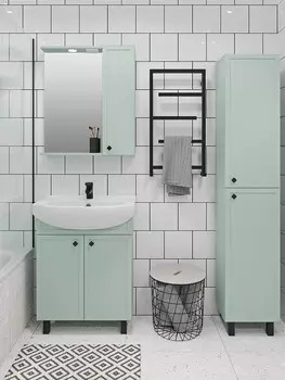 Мебель для ванной Runo Римини 65 2 двери, мята