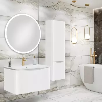 Мебель для ванной Runo Тоскана 80 подвесная, белый