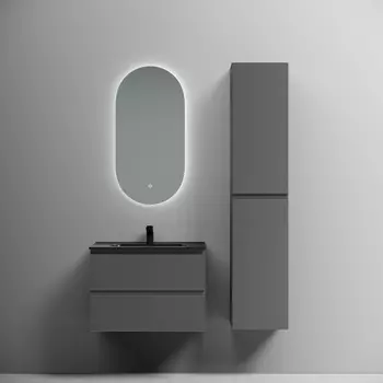 Мебель для ванной Sancos Folk 70 подвесная, 2 ящика, Grey soft (раковина CN7007MB)