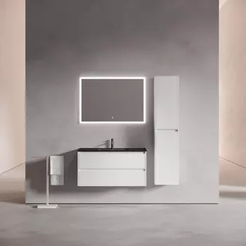 Мебель для ванной Sancos Libra 100 подвесная, белый глянец (раковина CN7003MB)