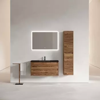 Мебель для ванной Sancos Libra 100 подвесная, дуб чарльстон (раковина CN7003MB)