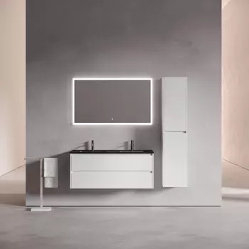 Мебель для ванной Sancos Libra 120-2 подвесная, белый глянец (раковина CN7004MB)