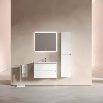 Мебель для ванной Sancos Libra 80 подвесная, белый глянец (раковина CN7005)