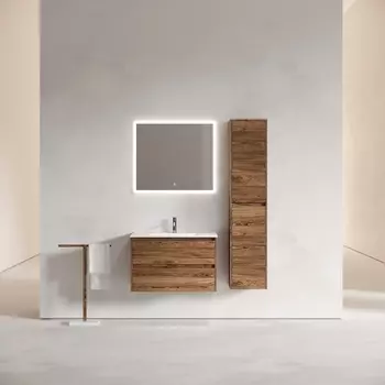 Мебель для ванной Sancos Libra 80 подвесная, дуб чарльстон (раковина CN7005)