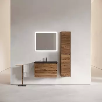 Мебель для ванной Sancos Libra 80 подвесная, дуб чарльстон (раковина CN7005MB)